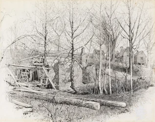 Gaines Mill jelenlegi aspektusa, Keletre nézve